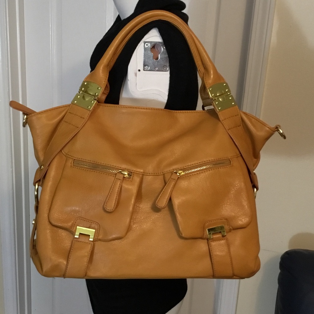 BNWOT Large leather bag 18”/11”/6”